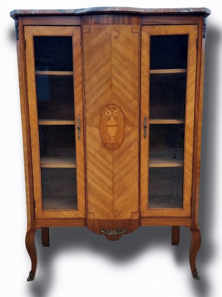 kleine-Franse-boekenkast-vitrinekast-Louis-XV-NapoleonIII-small-bookcase-display-cabinet-rosewood-marqueterie-antiek-00001 (17)